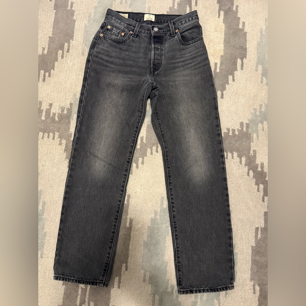 Levi's 501 90s women’s jeans size 25x30 faded black